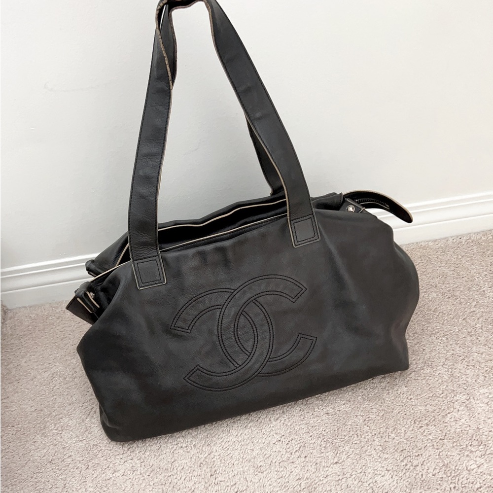 Chanel 2 Way Shoulder Duffle Bag